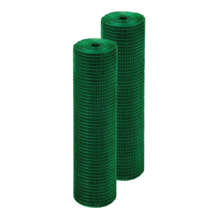 MALLA CUADRADA CUBIERTA VERDE PVC 1/2X1/2 X18KG HARDMAN