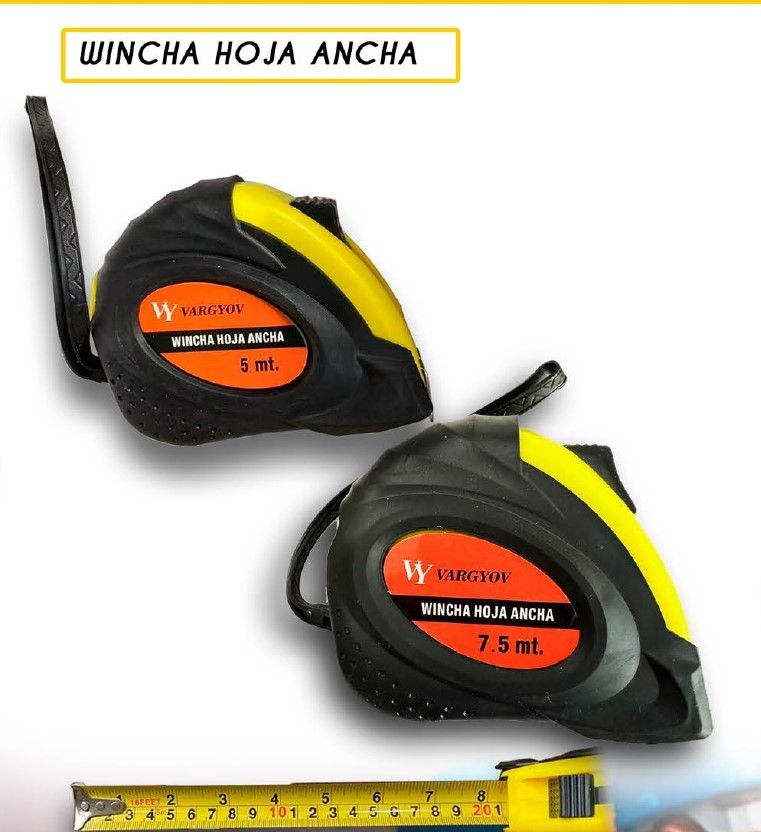 WINCHA HOJA ANCHA VY 7.5MTS
