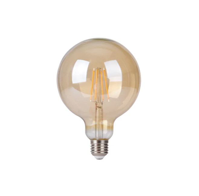 FOCO LED G95 FILAMENTO 10W AMBER 30°K LUZ AMARILLA