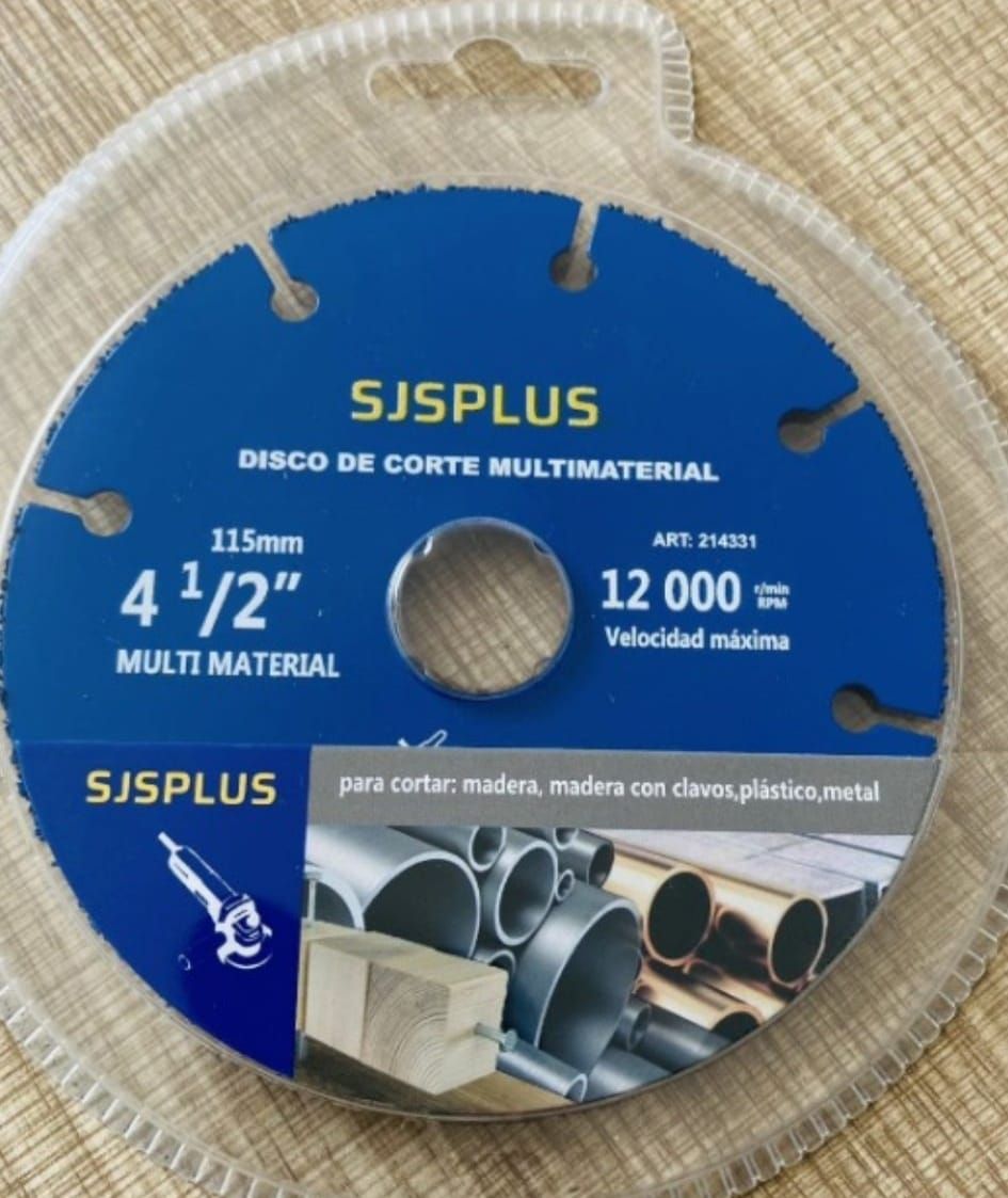 DISCO DE CORTE MULTIMATERIAL 115MM SJSPLUS