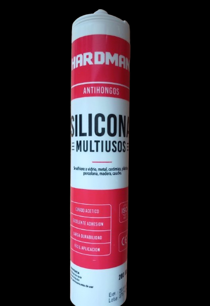 SILICONA CARTUCHO C/TRANSPARENTE HARDMAN