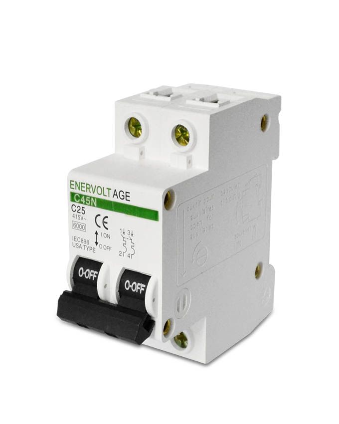 INTERRUPTOR TERMOMAGNETICO VERDE 2*32 A ENERVOLTAGE