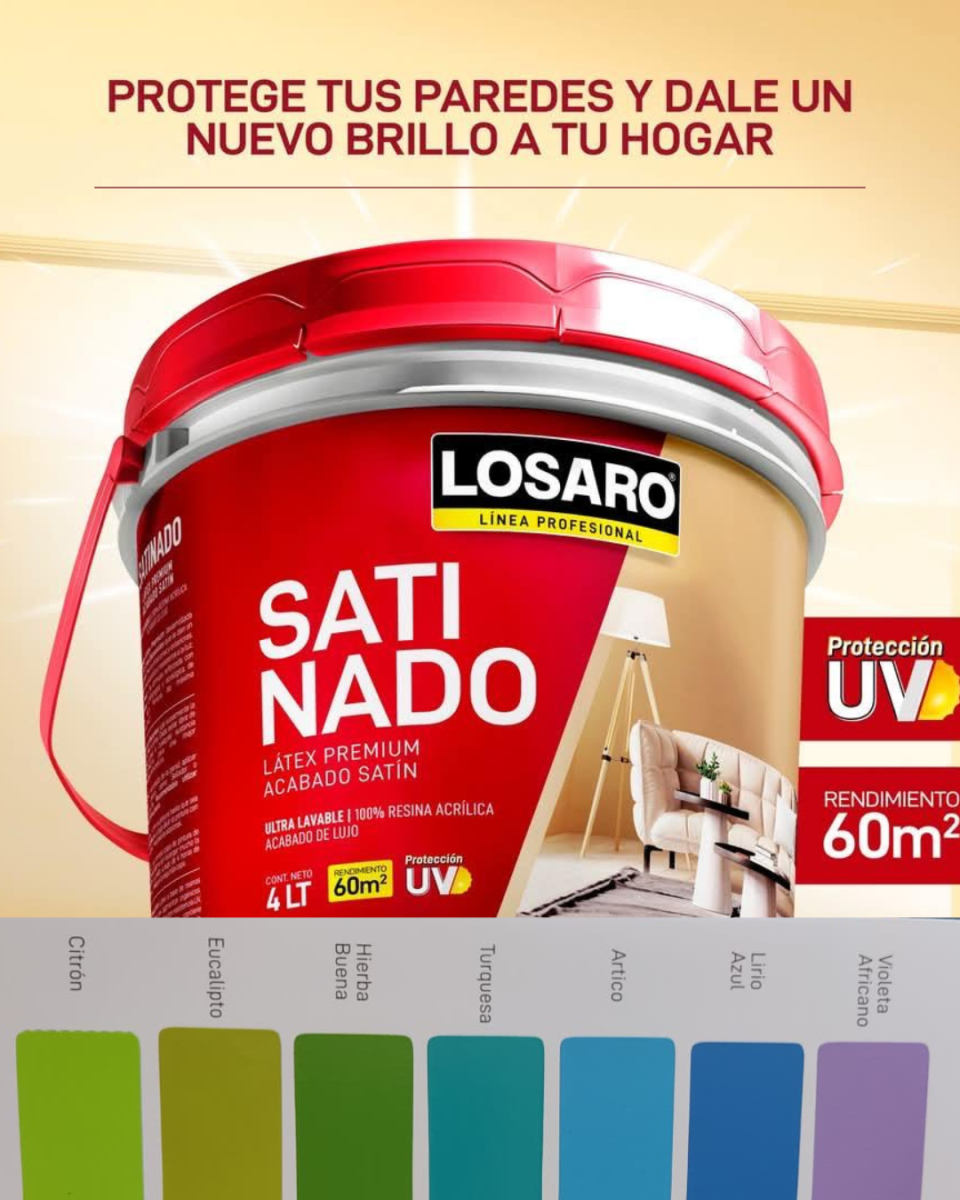 LATEX SATINADO LIRIO AZUL LOSARO X GLN