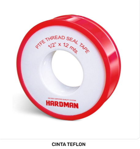 CINTA TEFLON 1/2x12MT HARDMAN CJ200