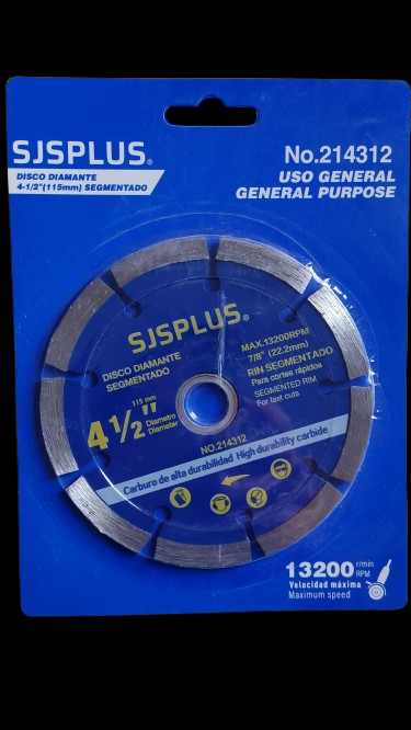 DISCO CORTE CONCR 115MM 4.1/2 C/R SJS - 4312