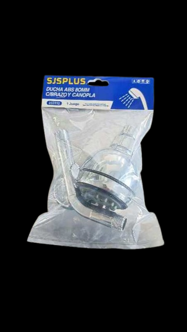 DUCHA ABS 80MM C/BRAZO Y CANOPLA S/M