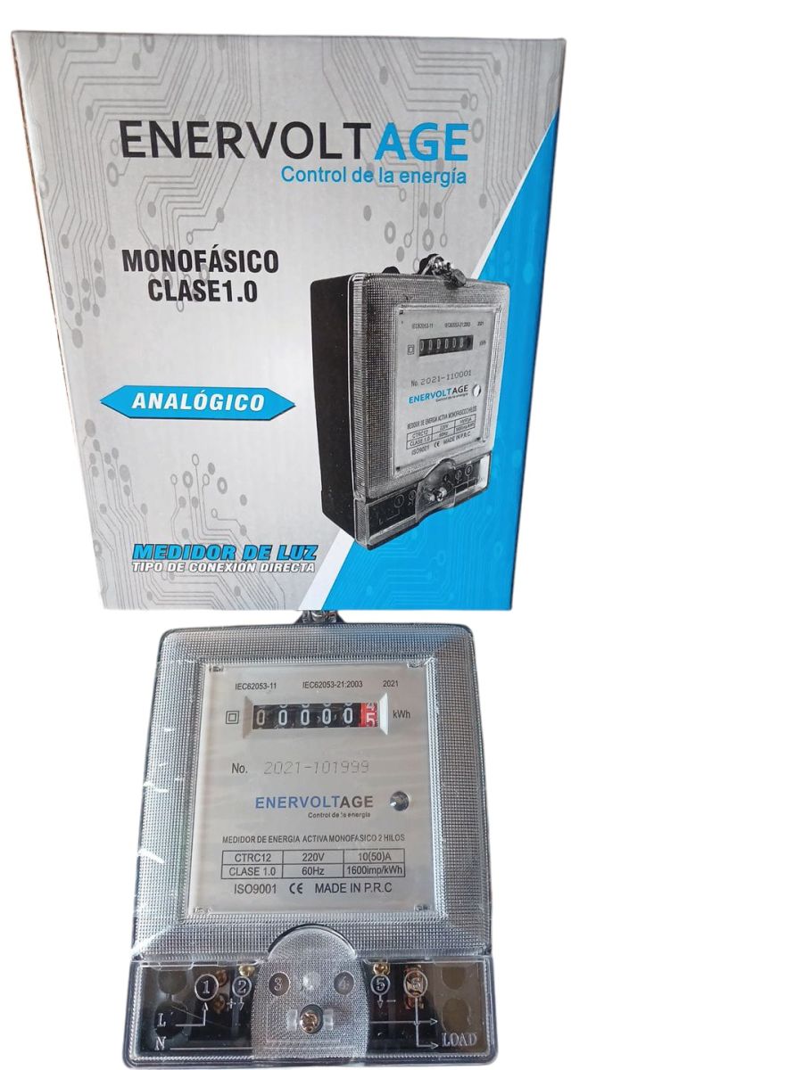 MEDIDOR DE LUZ ANALOGICO 500A ENERVOLTAGE