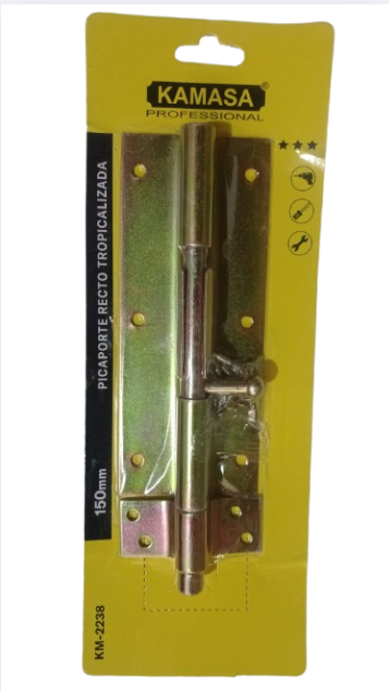 PICAPORTE RECTO TROPICALIZADO 150MM KAMASA