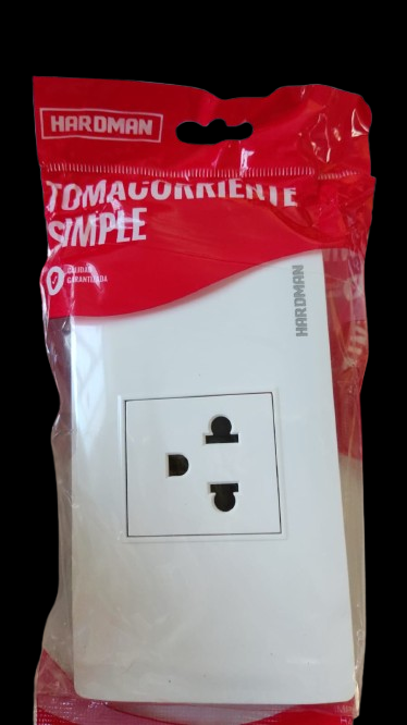 TOMACORRIENTE SIMPLE P/E COD HW1-10 HARDMAN