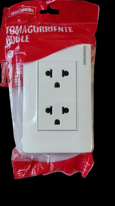 TOMACORRIENTE DOBLE P/E L/T CODHW1 - 07 HARDMAN