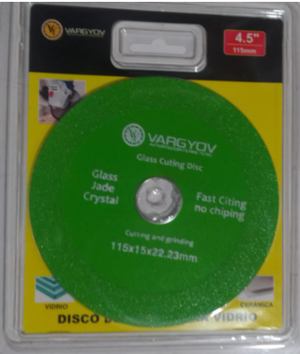 DISCO GLASS VY VARGYOV 115MM