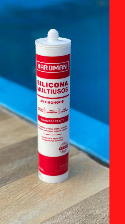 SILICONA CARTUCHO C/GRIS HARDMAN