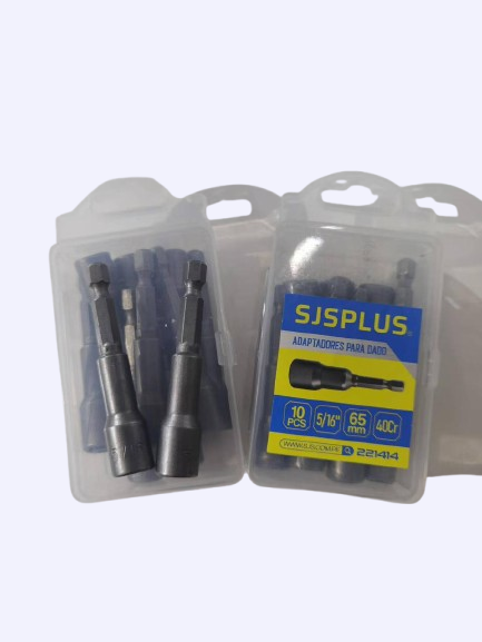 ADAPTADOR MAGNETICO 5/16-65MM 10UN/SET SJSPLUS