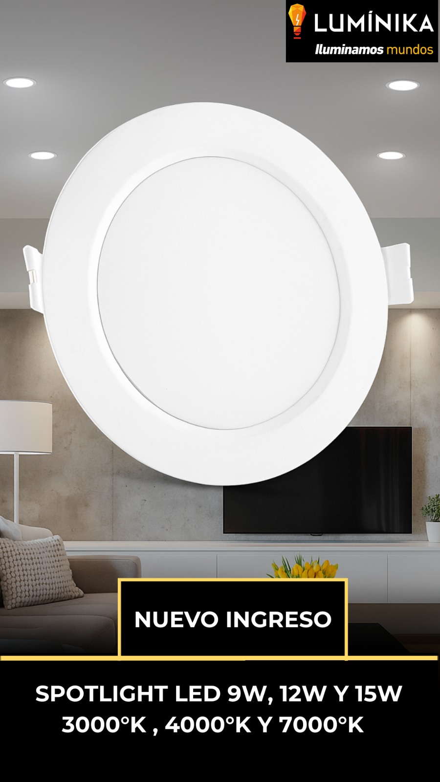 SPOTLIGHT DICROICO LED 9W LUMINIKA