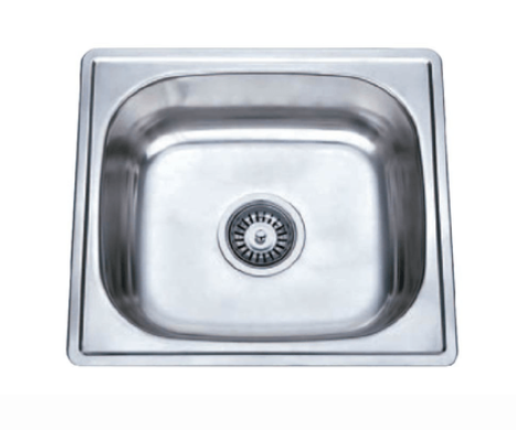 LAVADERO ACERO POZA SOLA 50X40X0.6MM C/ACCESORIO BOCCO