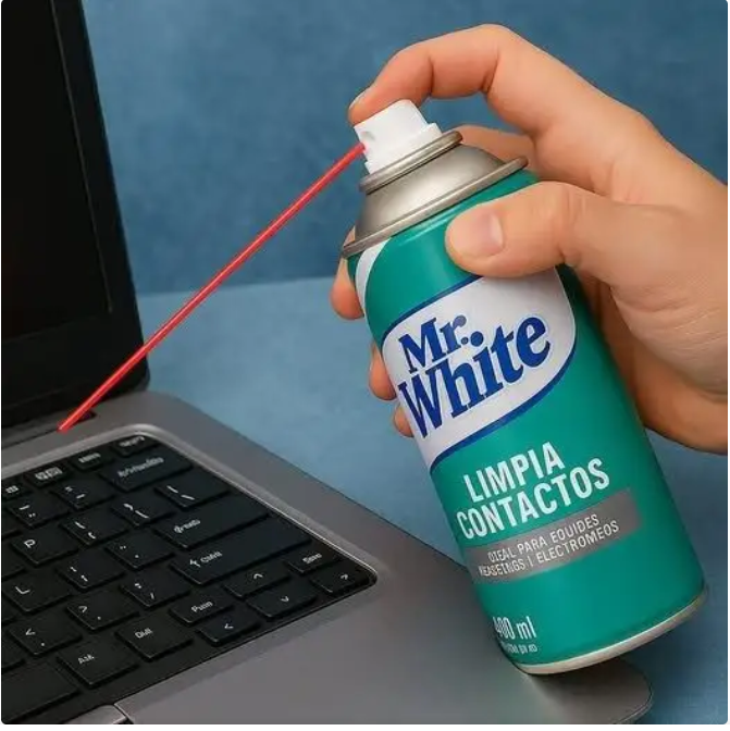 LIMPIA CONTACTOS MR WHITE SPRAY 400ML CJ12