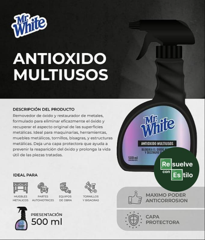 ANTIOXIDO MULTIUSO 500ML MR WHITE