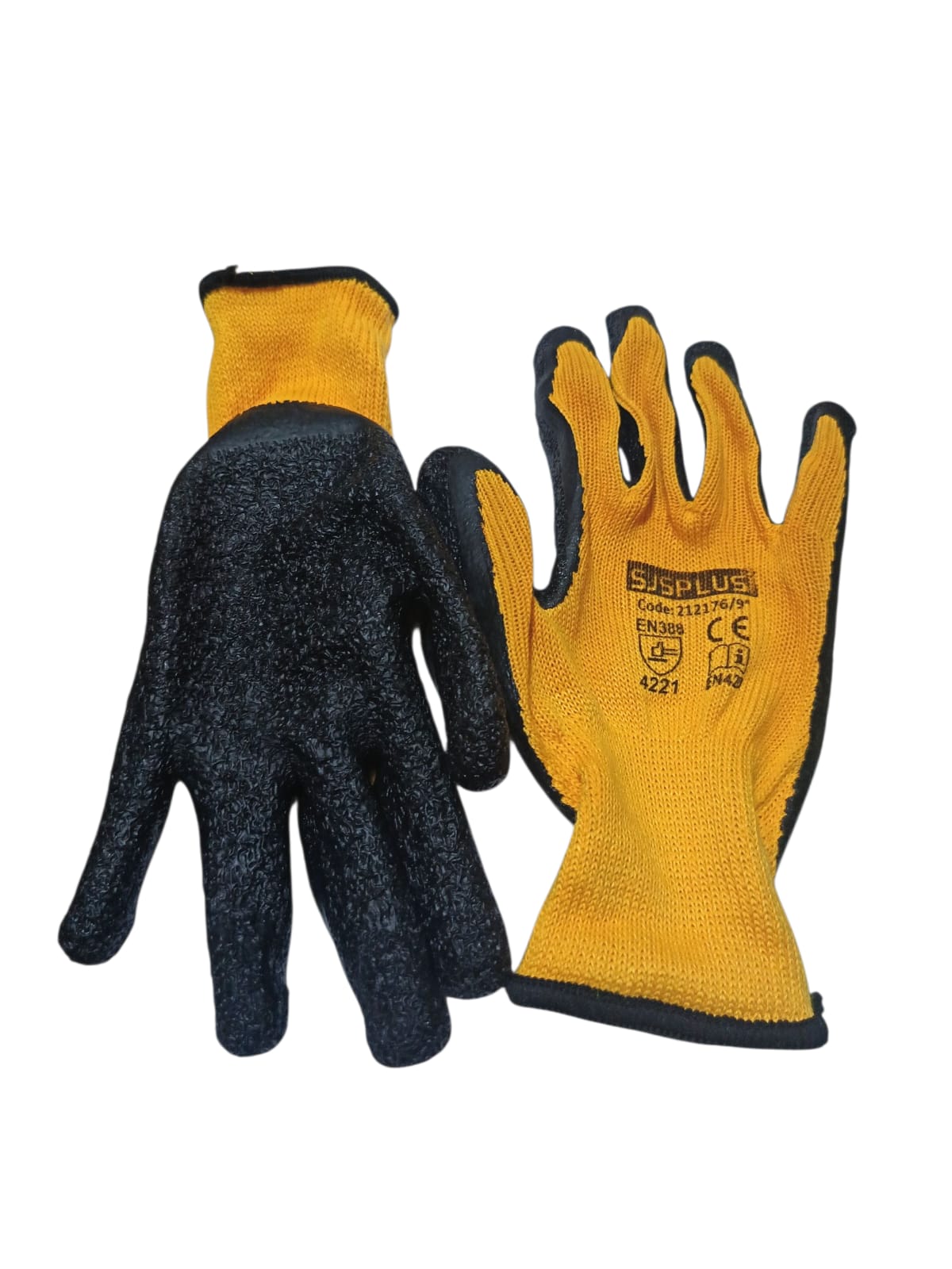 GUANTE SEGURIDAD C/RECUB LATEX 9 AMA+NG SJS 120U - 2176