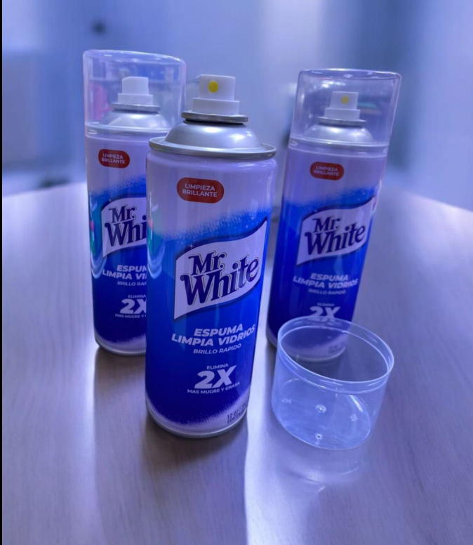 ESPUMA LIMPIA VIDRIOS MR WHITE