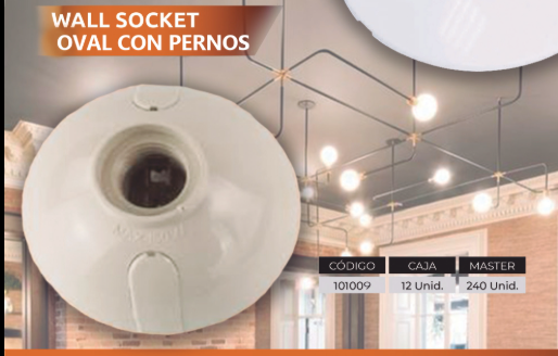 WALL SOCKET OVAL VY LIGHT CJ12