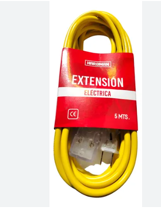 EXTENSION VULCANIZADA C/AMARILLO 5MT HARDMAN