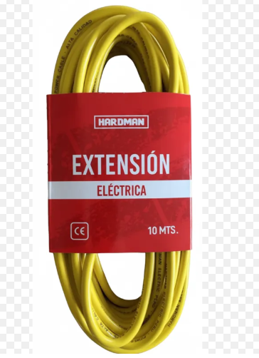 EXTENSION VULCANIZADA C/AMARILLO 10MT HARDMAN