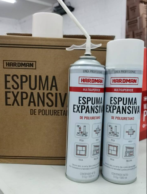 ESPUMA EXPANSIVA DE POLIURETANO 500ML HARDMAN