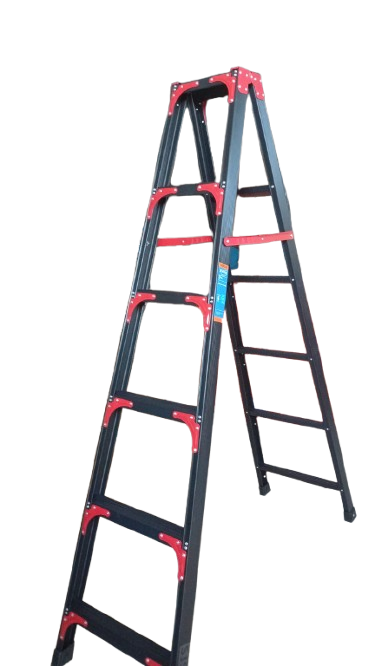 ESCALERA NEGRO 6 PASO 7.65 KG SJSPLUS